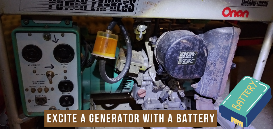 How to Excite a Generator With A Battery